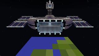 Screenshot of the Minecraft Bedrock Marketplace product Villager Space Agency created by King Cube.