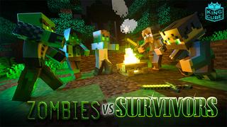 Thumbnail of the Minecraft Bedrock Marketplace product Zombies VS Survivors created by King Cube.