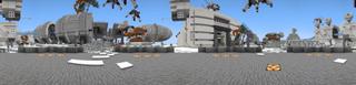 Panorama of the Minecraft Bedrock Marketplace product Apollo Moon Base created by Kirill Studios.