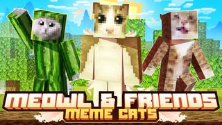 Thumbnail of the Minecraft Bedrock Marketplace product Meowl & Friends - Meme Cats created by Kirill Studios.