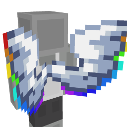 Thumbnail of the Minecraft Bedrock Marketplace product RGB Galaxy Paper Wings created by Kirill Studios.