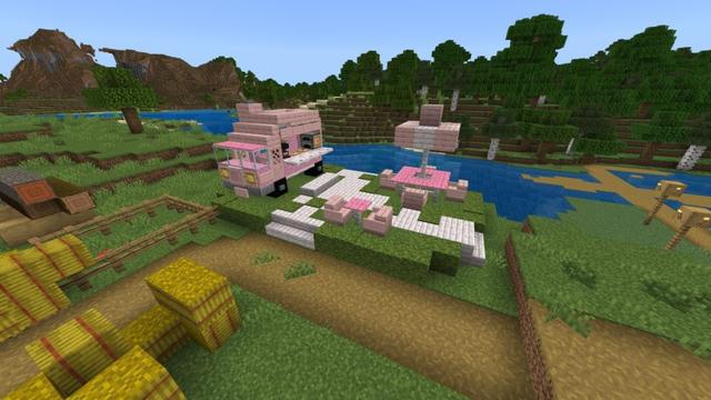 Screenshot of the Minecraft Bedrock Marketplace product Cute Shops created by KiwiStars.