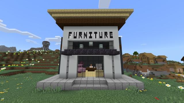 Screenshot of the Minecraft Bedrock Marketplace product Cute Shops created by KiwiStars.