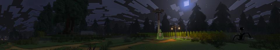 Panorama of the Minecraft Bedrock Marketplace product In The Shadows created by KiwiStars.