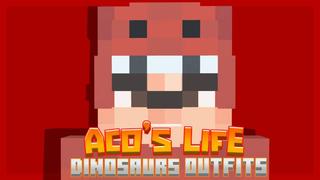Thumbnail of the Minecraft Bedrock Marketplace product Aco's Life: Dinosaur Outfits created by Kora Studios.