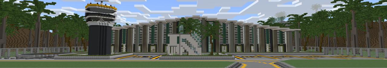 Panorama of the Minecraft Bedrock Marketplace product Airport Roleplay created by Kora Studios.