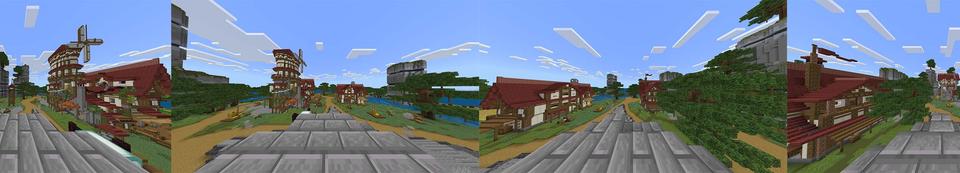 Panorama of the Minecraft Bedrock Marketplace product Animal Farm created by Kora Studios.