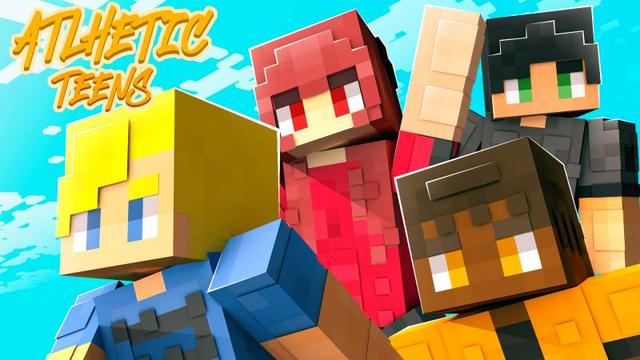 Thumbnail of the Minecraft Bedrock Marketplace product Athletic Teens created by Kora Studios.