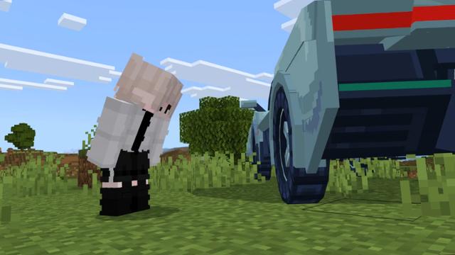 Screenshot of the Minecraft Bedrock Marketplace product Cars Add-on created by Kora Studios.