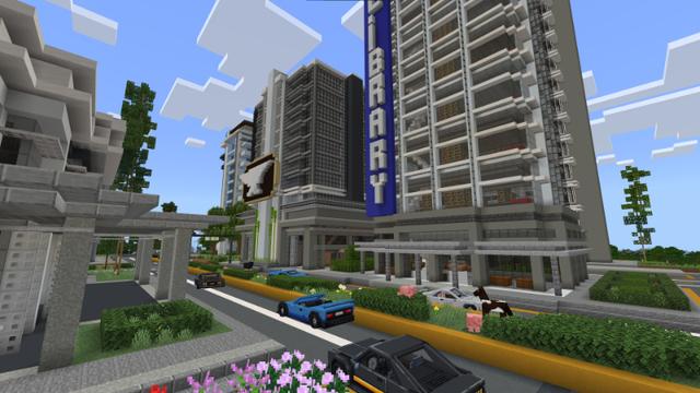 Screenshot of the Minecraft Bedrock Marketplace product City Life created by Kora Studios.