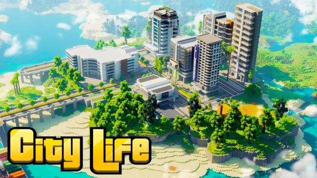 Thumbnail of the Minecraft Bedrock Marketplace product City Life created by Kora Studios.