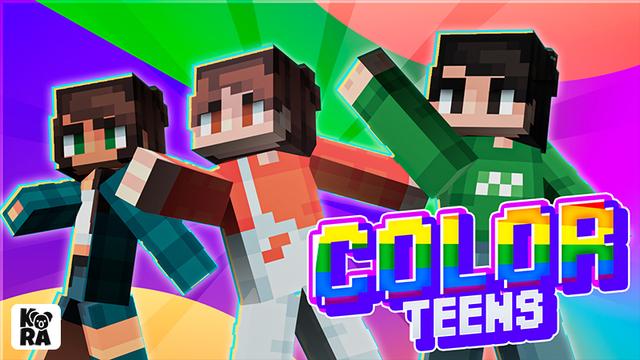 Thumbnail of the Minecraft Bedrock Marketplace product Color Teens created by Kora Studios.