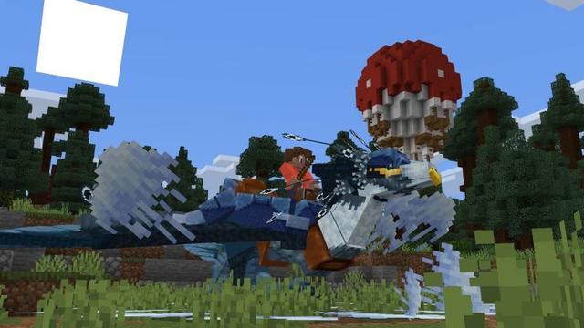 Screenshot of the Minecraft Bedrock Marketplace product Dragons Expansion Add-On created by Kora Studios.