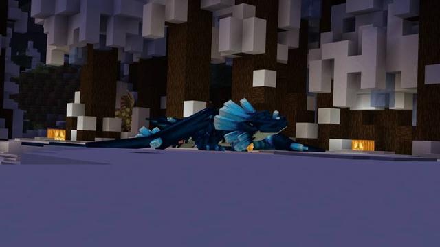 Screenshot of the Minecraft Bedrock Marketplace product Dragons Expansion Add-On created by Kora Studios.