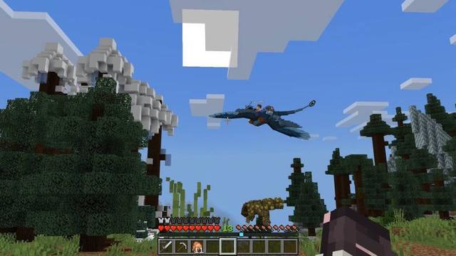 Screenshot of the Minecraft Bedrock Marketplace product Dragons Expansion Add-On created by Kora Studios.