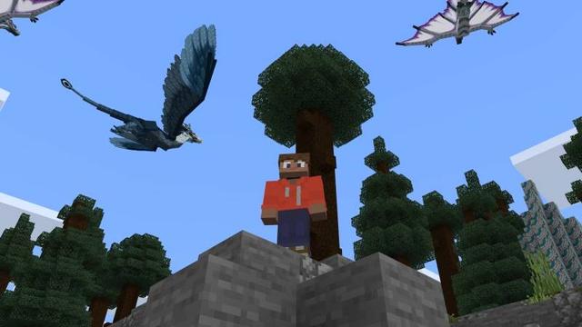 Screenshot of the Minecraft Bedrock Marketplace product Dragons Expansion Add-On created by Kora Studios.