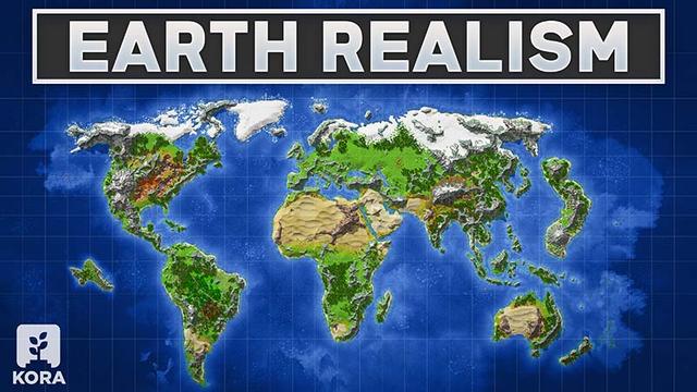 Thumbnail of the Minecraft Bedrock Marketplace product Realismo da Terra created by Kora Studios.