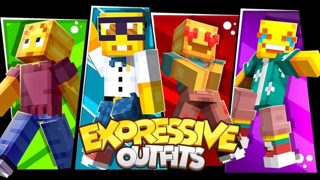 Thumbnail of the Minecraft Bedrock Marketplace product Expressive Outfits created by Kora Studios.