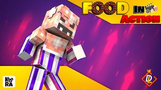 Thumbnail of the Minecraft Bedrock Marketplace product Food In Action created by Kora Studios.