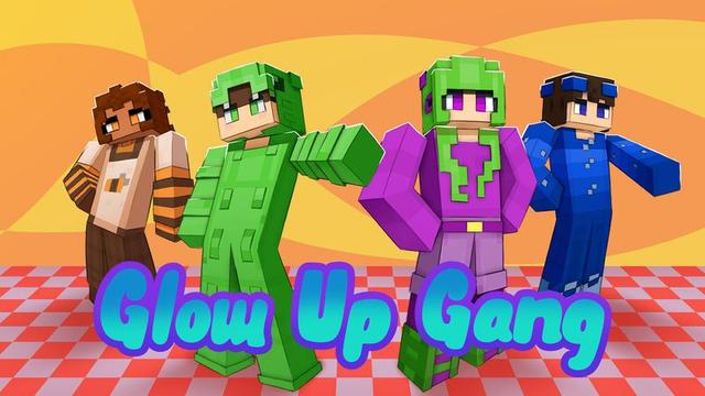 Thumbnail of the Minecraft Bedrock Marketplace product Glow Up Gang created by Kora Studios.