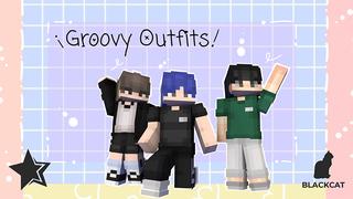 Thumbnail of the Minecraft Bedrock Marketplace product Groovy Outfits created by Kora Studios.