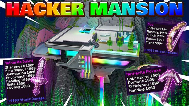 Thumbnail of the Minecraft Bedrock Marketplace product Hacker Mansion created by Kora Studios.