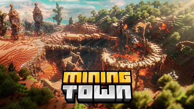 Thumbnail of the Minecraft Bedrock Marketplace product Mining Town created by Kora Studios.