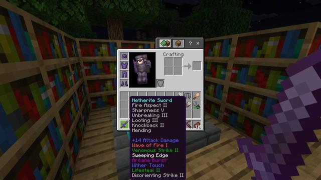 Screenshot of the Minecraft Bedrock Marketplace product More Enchants created by Kora Studios.