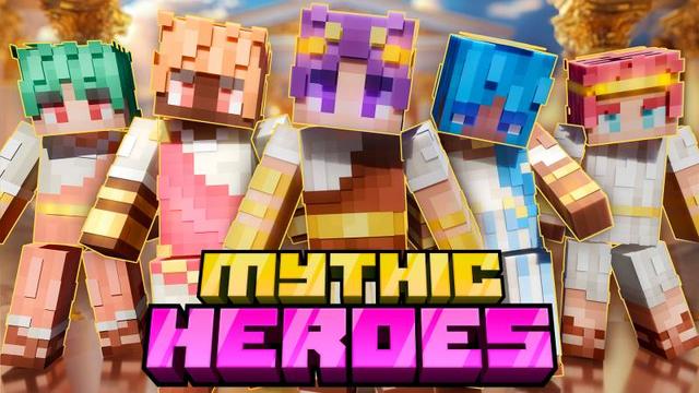 Thumbnail of the Minecraft Bedrock Marketplace product Mythic Heroes created by Kora Studios.