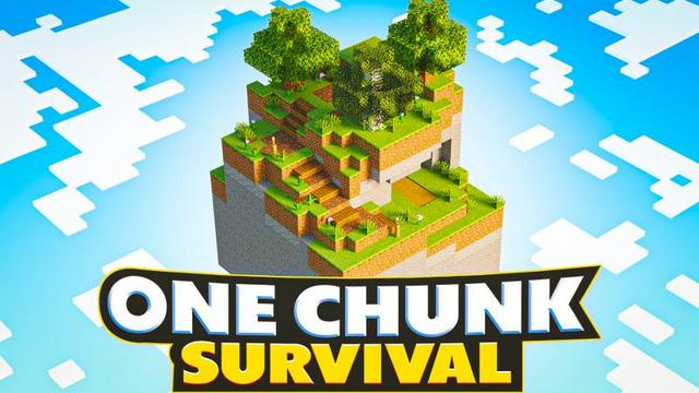 Thumbnail of the Minecraft Bedrock Marketplace product One Chunk Survival created by Kora Studios.