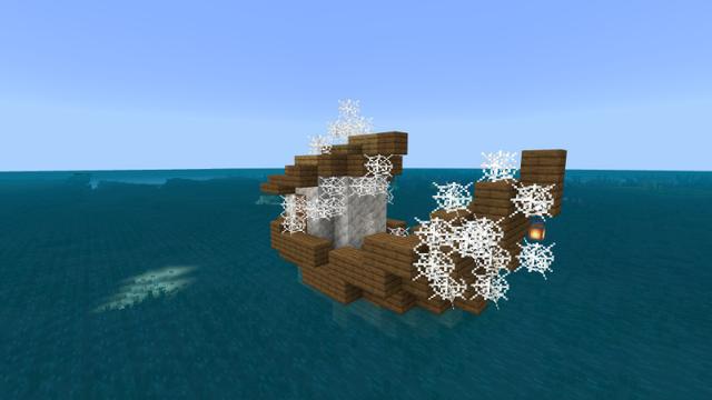 Screenshot of the Minecraft Bedrock Marketplace product Raft Survival created by Kora Studios.