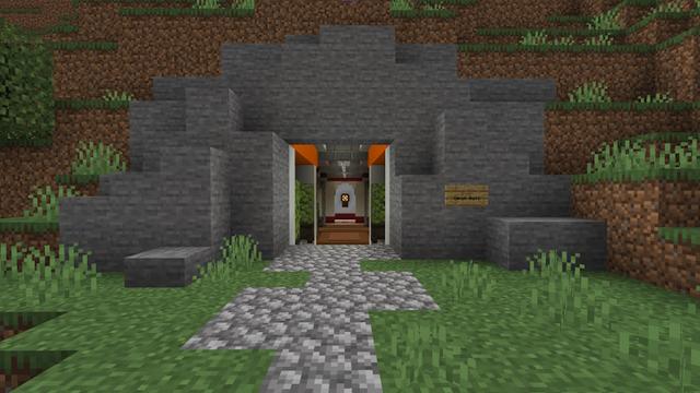 Screenshot of the Minecraft Bedrock Marketplace product Secret Base created by Kora Studios.