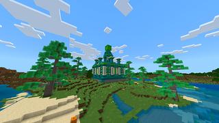 Screenshot of the Minecraft Bedrock Marketplace product Slime Temple created by Kora Studios.
