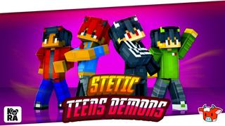 Thumbnail of the Minecraft Bedrock Marketplace product Stetic Teens Demons created by Kora Studios.