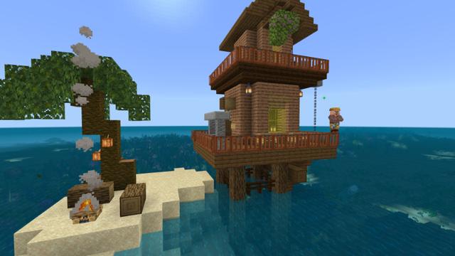 Screenshot of the Minecraft Bedrock Marketplace product Survival Island created by Kora Studios.