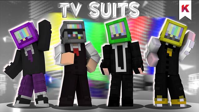 Thumbnail of the Minecraft Bedrock Marketplace product TV Suits created by Kora Studios.