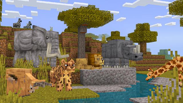 Screenshot of the Minecraft Bedrock Marketplace product Animals Add-On created by Kreatik Studios.