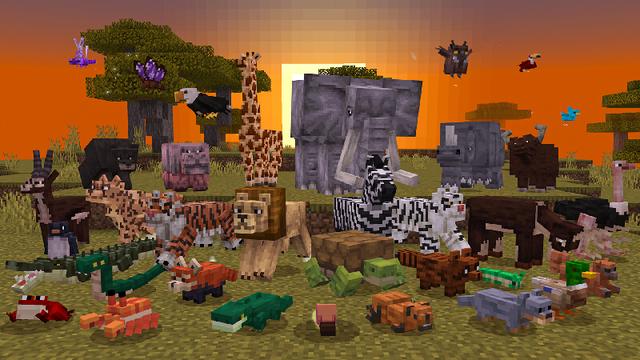 Screenshot of the Minecraft Bedrock Marketplace product Animals Add-On created by Kreatik Studios.