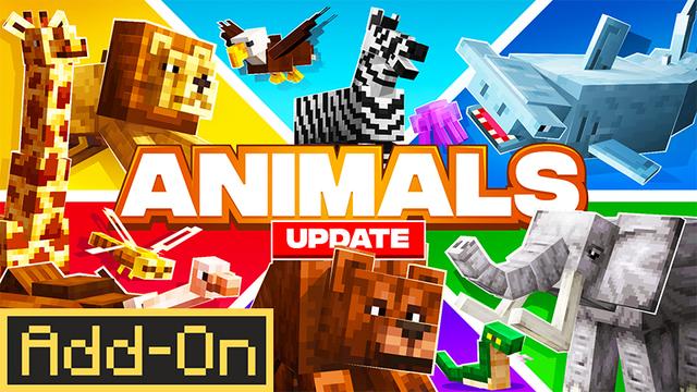 Thumbnail of the Minecraft Bedrock Marketplace product Animals Add-On created by Kreatik Studios.