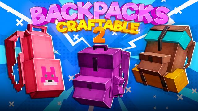 Thumbnail of the Minecraft Bedrock Marketplace product BACKPACKS: CRAFTABLE 2 created by Kreatik Studios.
