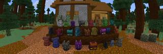 Panorama of the Minecraft Bedrock Marketplace product BACKPACKS: CRAFTABLE! created by Kreatik Studios.