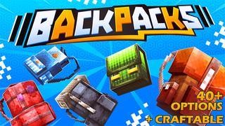 Thumbnail of the Minecraft Bedrock Marketplace product BACKPACKS: CRAFTABLE! created by Kreatik Studios.
