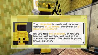 Screenshot of the Minecraft Bedrock Marketplace product BE A BACKROOMS MOB created by Kreatik Studios.