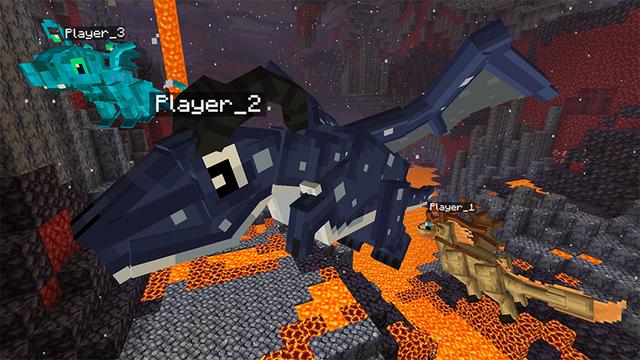 Screenshot of the Minecraft Bedrock Marketplace product BE A DRAGON created by Kreatik Studios.
