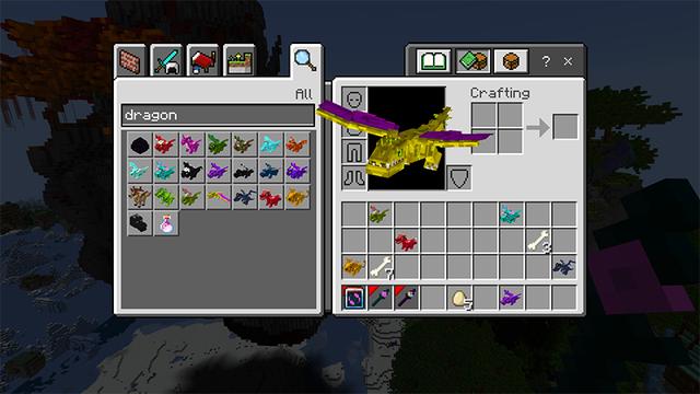 Screenshot of the Minecraft Bedrock Marketplace product BE A DRAGON created by Kreatik Studios.