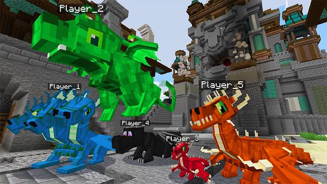 Screenshot of the Minecraft Bedrock Marketplace product BE A DRAGON created by Kreatik Studios.