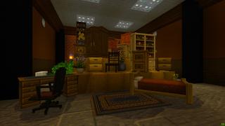 Screenshot of the Minecraft Bedrock Marketplace product Bedroom Furniture created by Kreatik Studios.