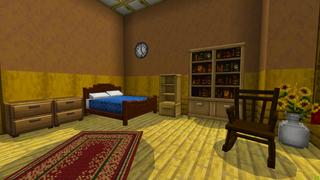 Screenshot of the Minecraft Bedrock Marketplace product Bedroom Furniture created by Kreatik Studios.