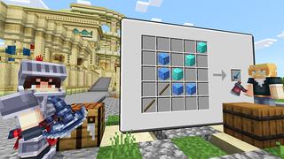 Screenshot of the Minecraft Bedrock Marketplace product BIGGER CRAFTING ++ created by Kreatik Studios.