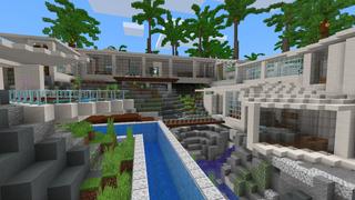 Screenshot of the Minecraft Bedrock Marketplace product Billionaires Modern Houses created by Kreatik Studios.